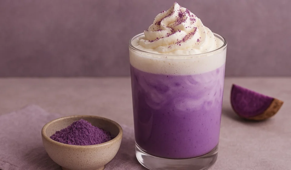 ube latte et poudre ube