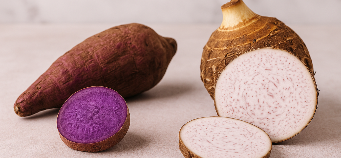 Ube vs Taro : deux tubercules violets, une grande différence dans l’assiette Ube vs Taro