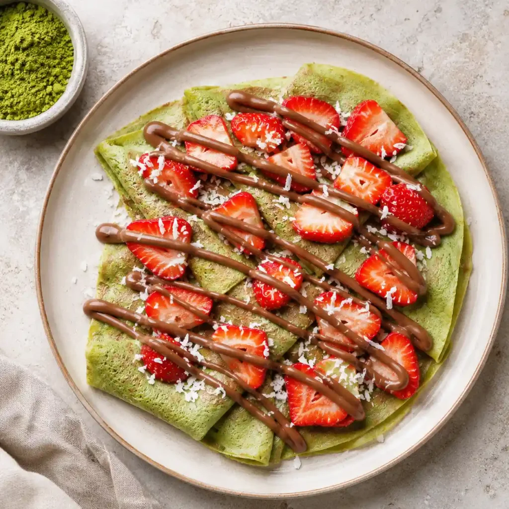 recette crêpes au matcha