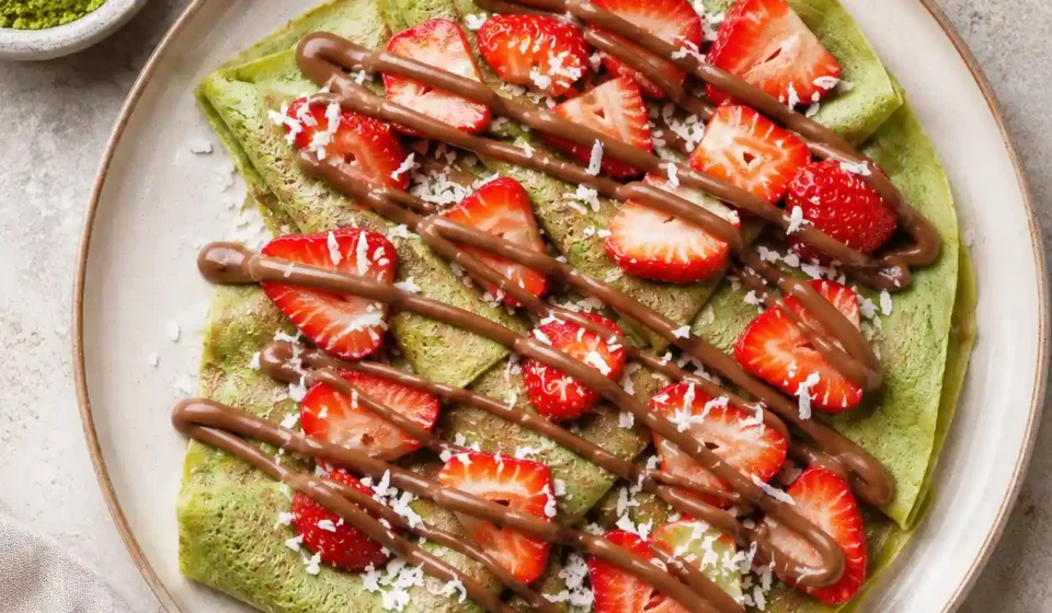 recette crêpes au matcha